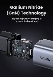 UGREEN 90666 CD319 Nexode 30W USB-C PD GaN Fast Charger -Black