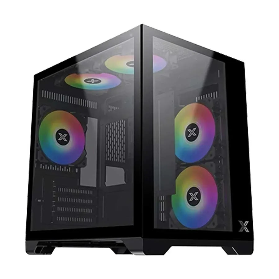 XIGMATEK AQUA V TYPE C ARGB BLACK MID TOWER CASE