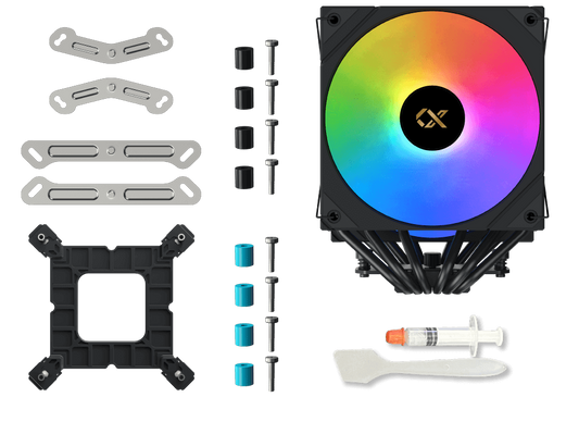 XIGMATEK AK6 DUAL DIGITAL BLACK 6 Heat Pipes 240W AIR COOLR