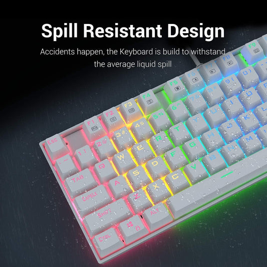 Redragon-Keyboard-K552-WGL-R-White/Gray-Red SW