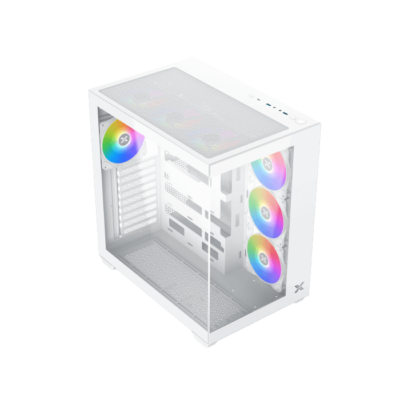 XIGMATEK AQUA V AIR ARCTIC TYPE C 7 FAN ARGB BTF MID TOWER CASE