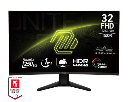 MSI MAG 32C6X 31.5 VA CURVED 1920X1080 (FHD 250Hz 1MS MPRT