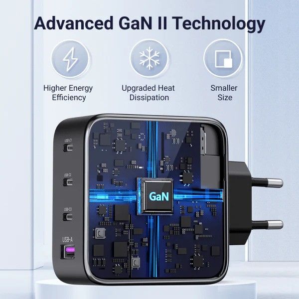 UGREEN Nexode 4-Port (3xUSB-C + 1xUSB-A) 100W PD GaN Fast Charger -Black 90575 CD226 (90575 )