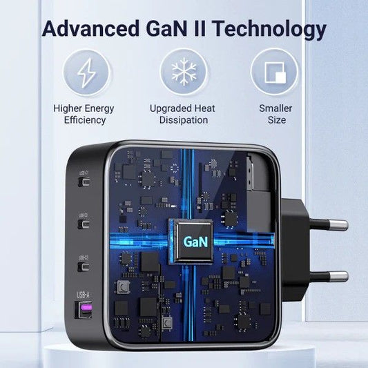 UGREEN Nexode 4-Port (3xUSB-C + 1xUSB-A) 100W PD GaN Fast Charger -Black 90575 CD226 (90575 )