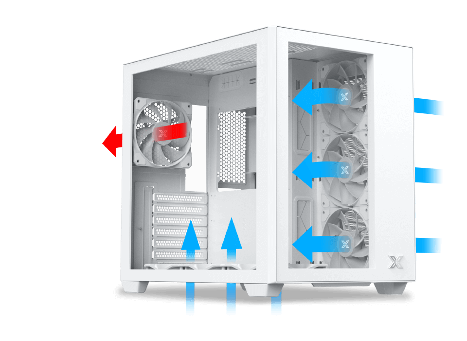 XIGMATEK AQUA III ARCTIC ARGB MID TOWER