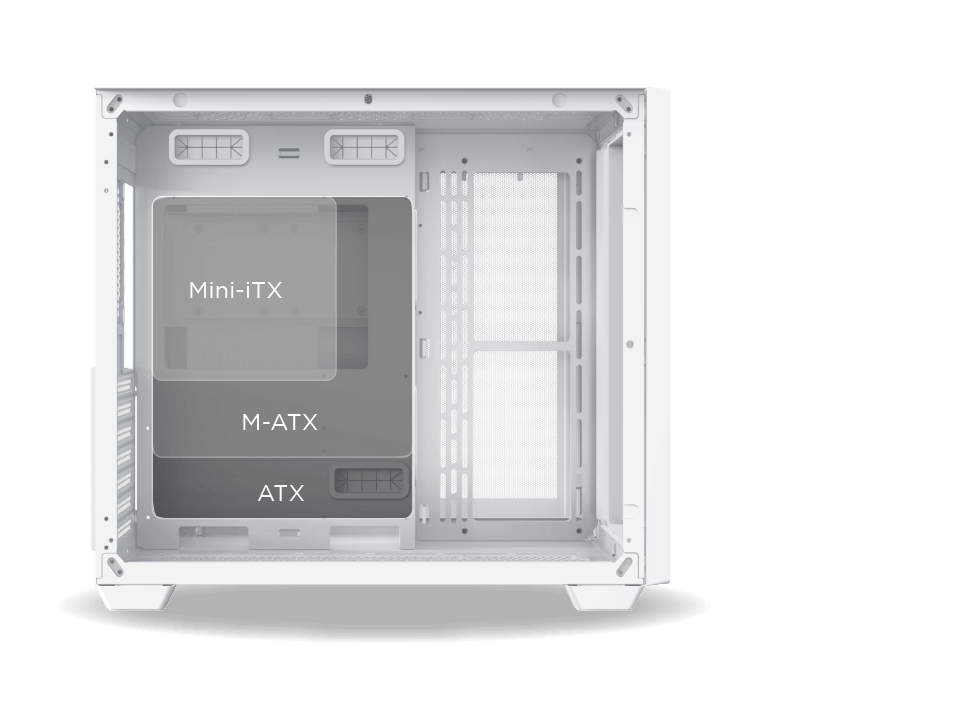 XIGMATEK AQUA III ARCTIC ARGB MID TOWER