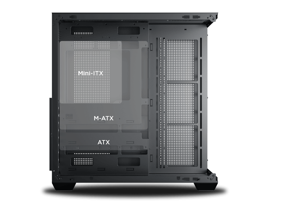 XIGMATEK AQUA V AIR TYPE C ARGB BLACK MID TOWER CASE