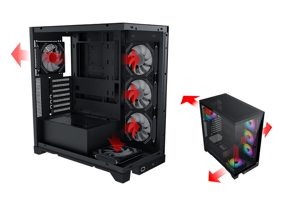 XIGMATEK ENDORPHIN ULTRA  5 FANS ARGB TYPE-C SUPER TOW