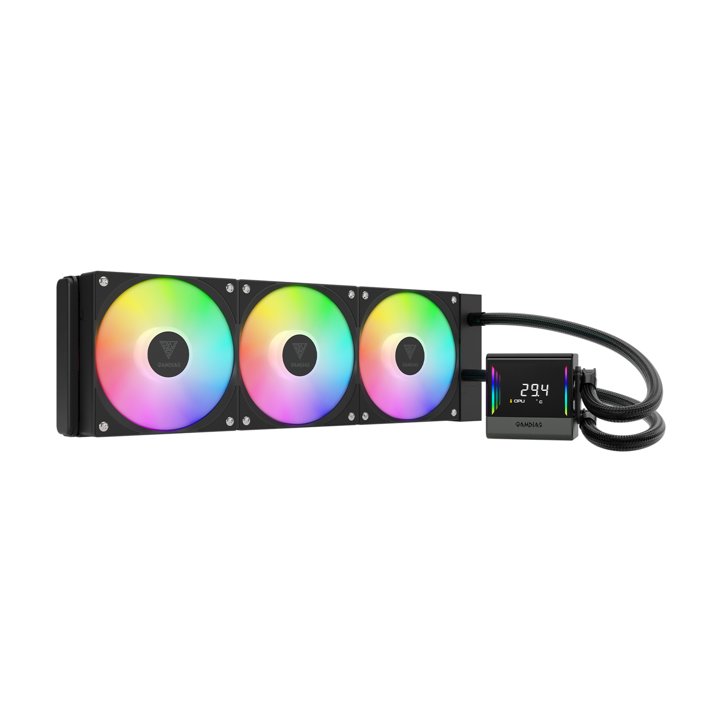 GAMDIAS CHIONE E4-360 IPS LCD ARGB LIQUID COOLER