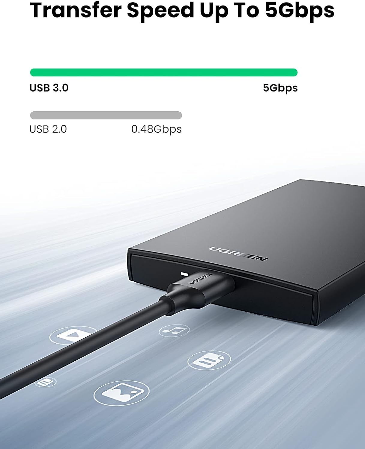 Hard Box-Ugreen-CM237-USB 3.0 2.5 inch-60353