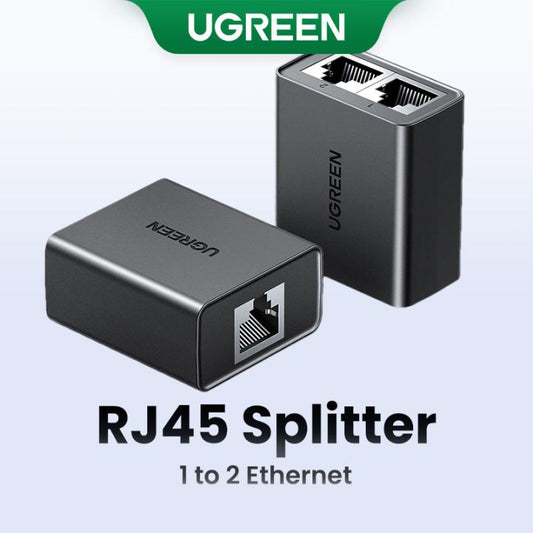 Ugreen-RJ45-Splitter Adapter-2 Pack-Black-50923