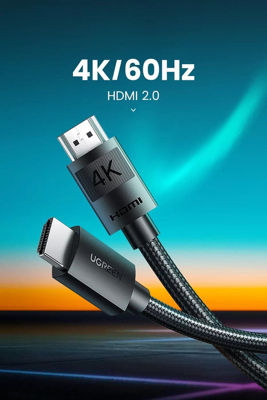 Ugreen-HD119-4K HDMI Cable Male to Male Braided 3m-40102