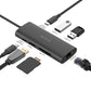 A4Tech-Doc Station-DST-80C-8 in 1 Type C-Ash Grey
