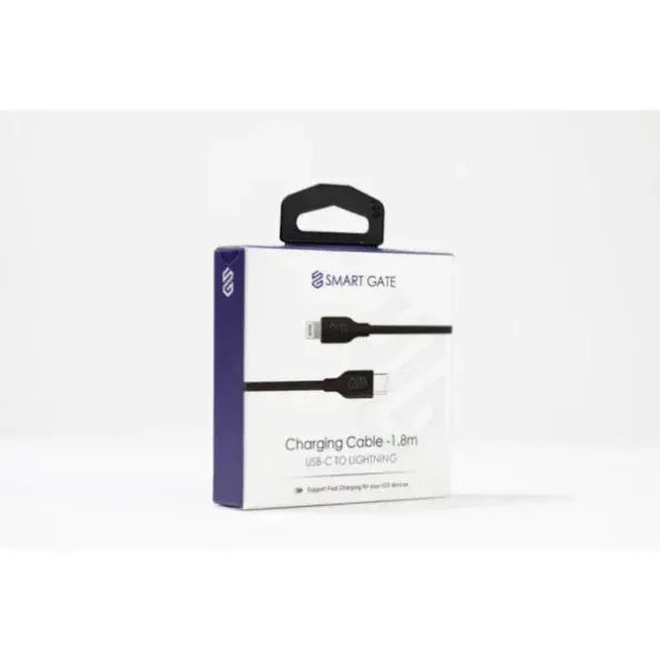 Smart Gate-Cable-USB-C-to-Lightning-SGCA-PCLF180B-1.8m-Black