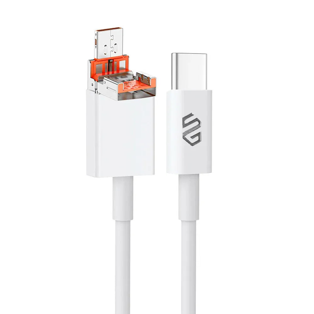 Smart Gate-Cable-2-IN-1-USB&Type-C-to-Type-C-SGCA-PACC180W-1.8m-White