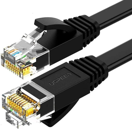 Ugreen-NW102-Cat 6 U/UTP-LAN-Flat Cable 15m  Black-50180