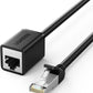 Ugreen Cat6 F/UTP RJ45 Ext-Male/F-Patch Cords 3m Black - 11282