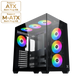 XIGMATEK AQUA V AIR TYPE C 7 FAN ARGB BTF BLACK MID TOWER CASE