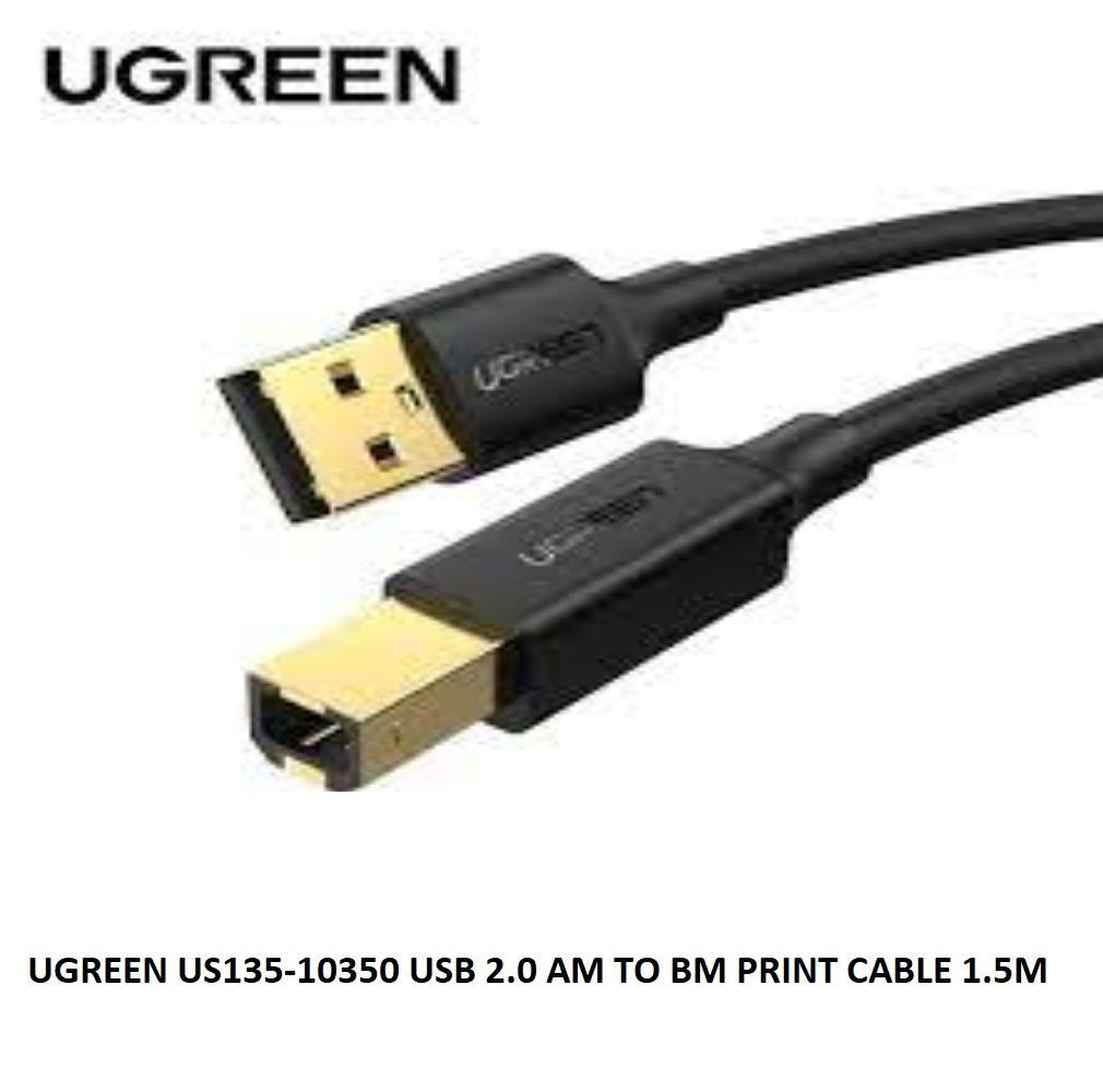 Ugreen-US135-USB 2.0 to BM Print-1.5m-10350