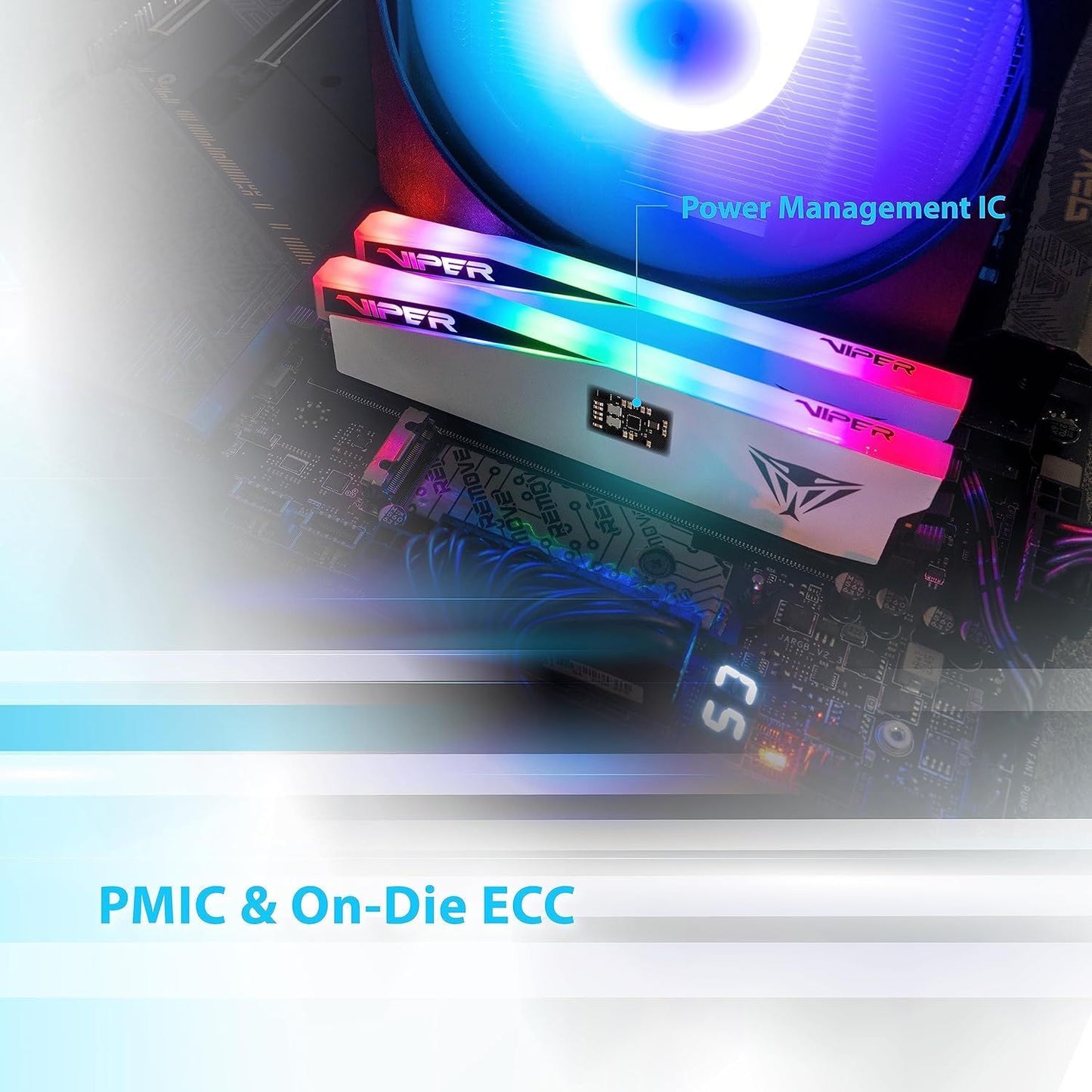 PATRIOT VIPER ELITE 32GB (2X16GB) 6000MHZ CL30 RGB DDR5 INTEL XMP AMD