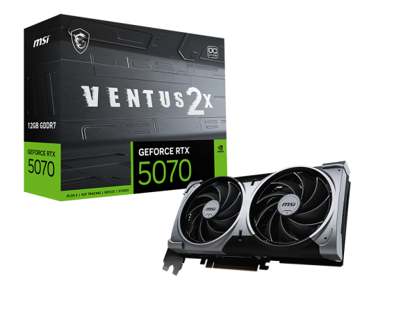 MSI RTX 5070 VENTUS 2X OC 12G GDDR7