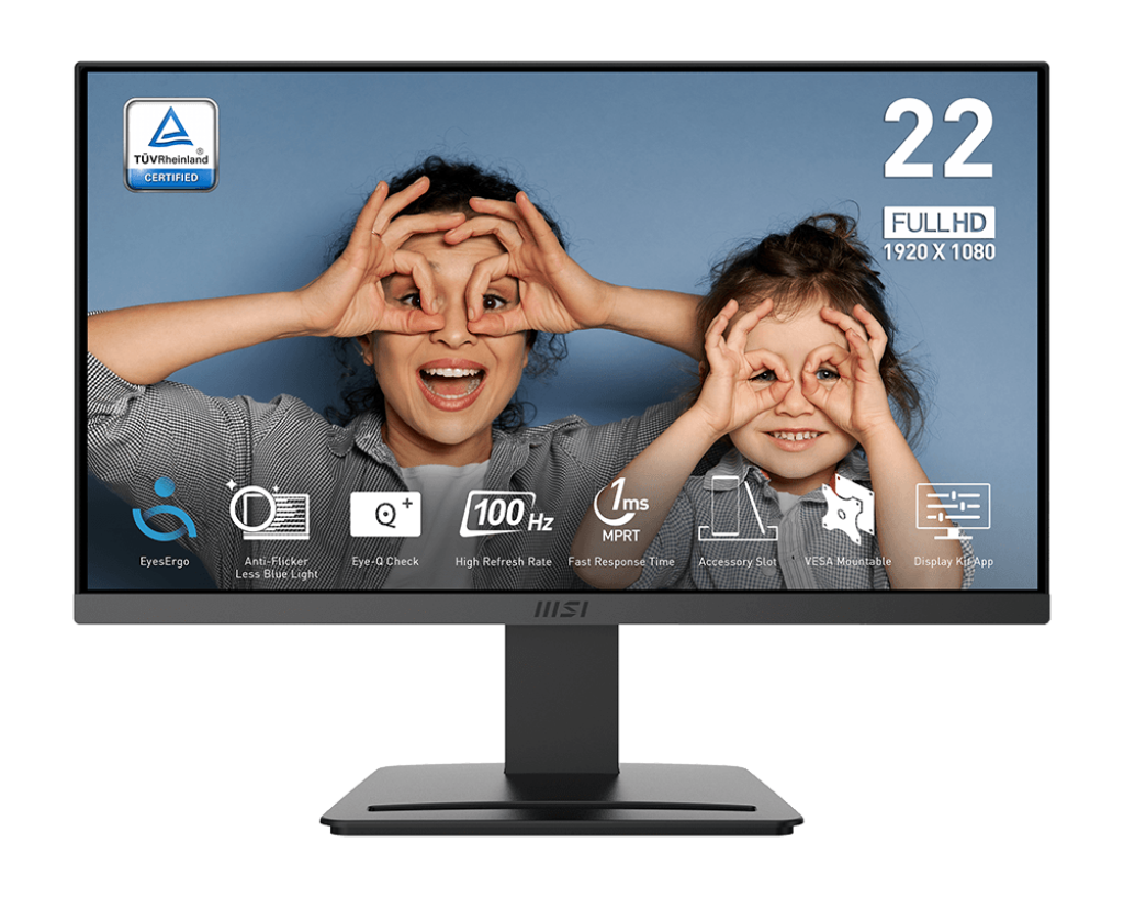 MSI PRO MP223 E2 21.45 VA 1920X1080 (FHD 100Hz 1ms (MPRT) / 4ms (GTG)