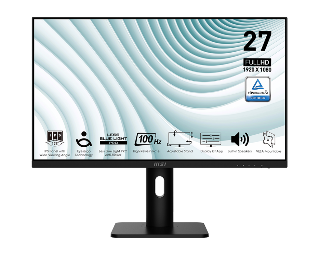 MSI PRO MP273AP 27 IPS 1920X1080 (FHD 100Hz 1ms (MPRT) / 4ms (GTG)
