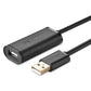 Ugreen USB 2.0 Active Extension Cable with Chipset 15m  Black-10323