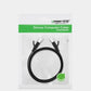 Ugreen Cat 6 U/UTP Pure Copper Ethernet  Flat 2m -Black - 50185