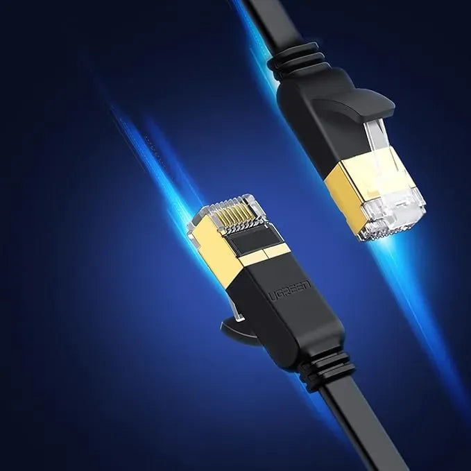 UGREEN Cat 7 U/FTP Lan Cable Flat Design 10m (Black) - 11265