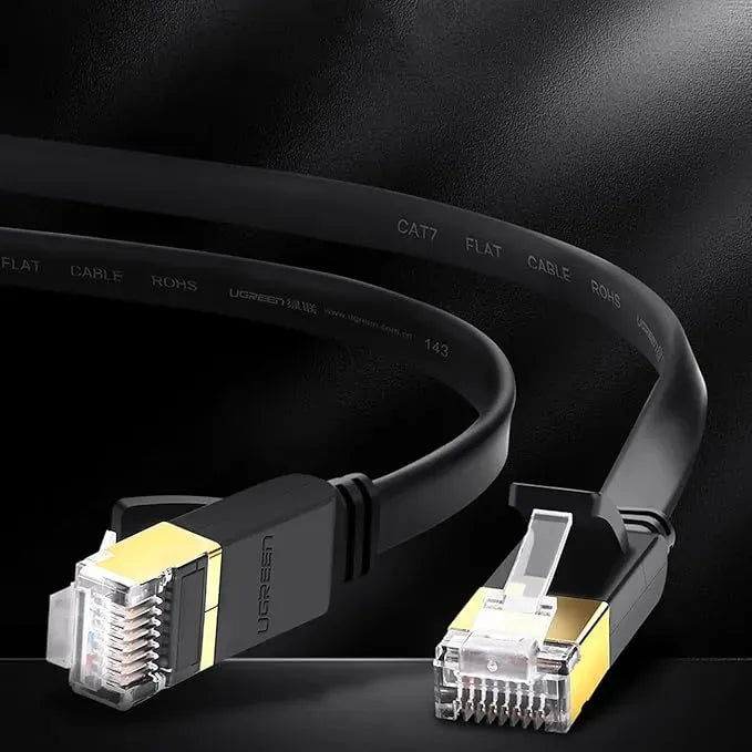 UGREEN Cat 7 U/FTP Lan Cable Flat Design 10m (Black) - 11265