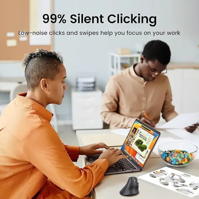 UGREEN Silent Mouse Bluetooth5.0 & Wireless 2.4G Dual Mode ,DPI 4000 - 25444