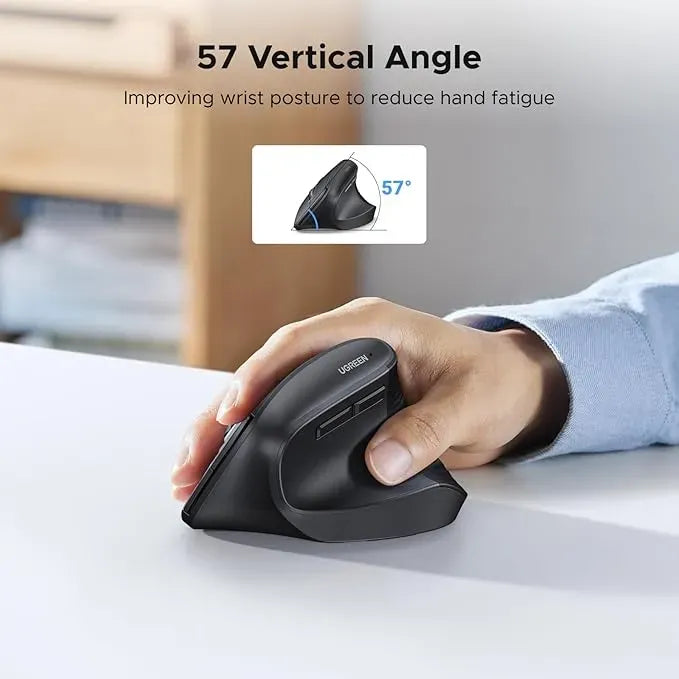 UGREEN 2.4G Mouse Wireless Vertical Ergonomic Mouse - 55916