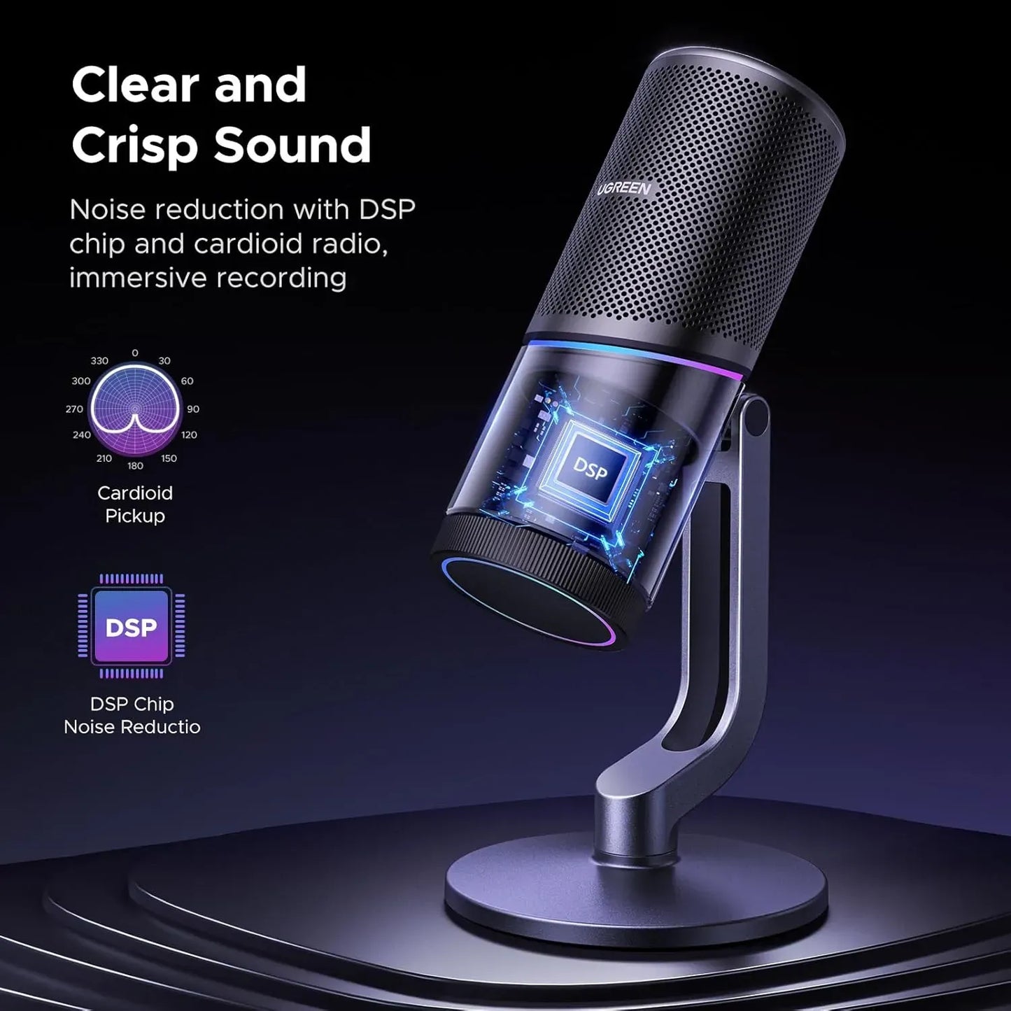 UGREEN Desktop USB Microphone - 35629
