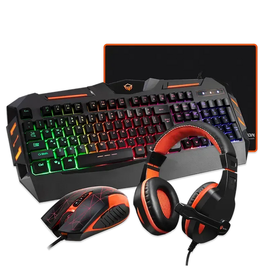 Combo-Meetion-C500-4 IN 1-Arabic Keyboard+Mouse+Hst+Mousepad