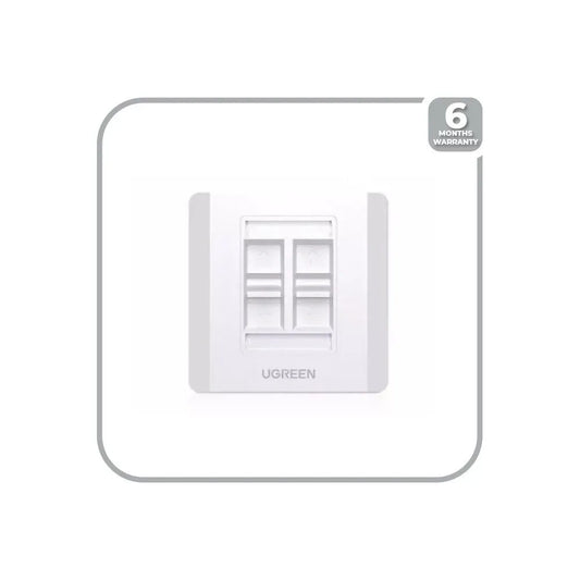 UGreen-Quadruple-Port Wall Plate 1 pc-80443