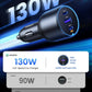 ACC-Ugreen-2xUSB-C + USB-Car-Charger-130W-Black-35025