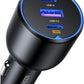 ACC-Ugreen-2xUSB-C + USB-Car-Charger-130W-Black-35025