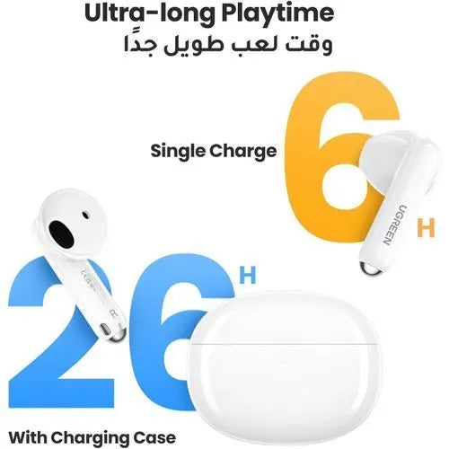 UGREEN  WS201 HiTune H5 True Wireless Earbuds -White (15612)