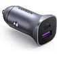 Charger-Ugreen-Fast Car Charger 30W-2Ports-Grey-40858