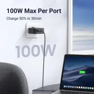 Charger-Ugreen-Nexode 100W Charger 4-Port 1USB A-3USB C-Gray-90928