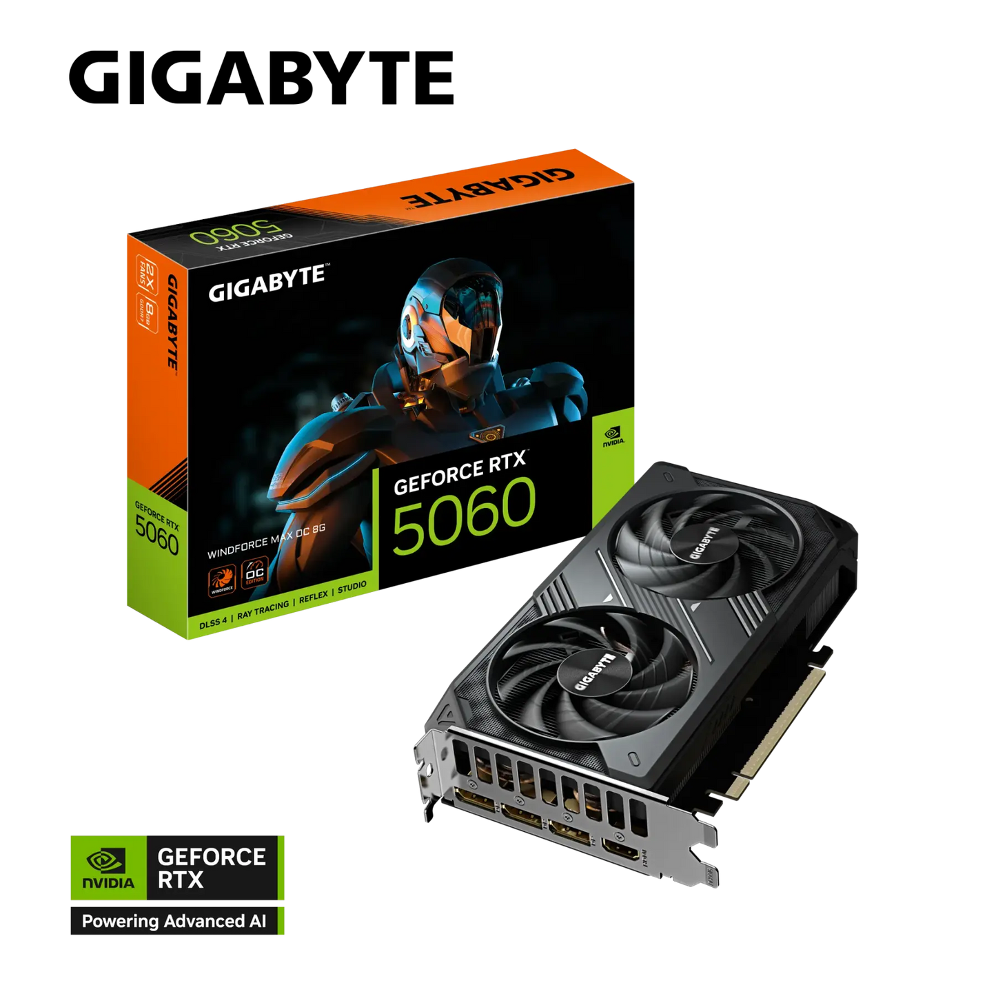 GIGABYTE RTX 5060 WINDFORCE MAX OC 8G GDDR7