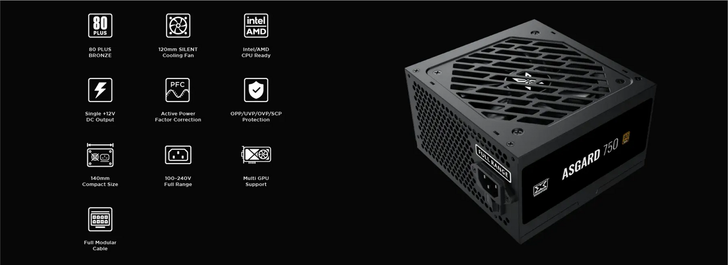 Xigmatek Crystal Storm + Asgard 750W Combo