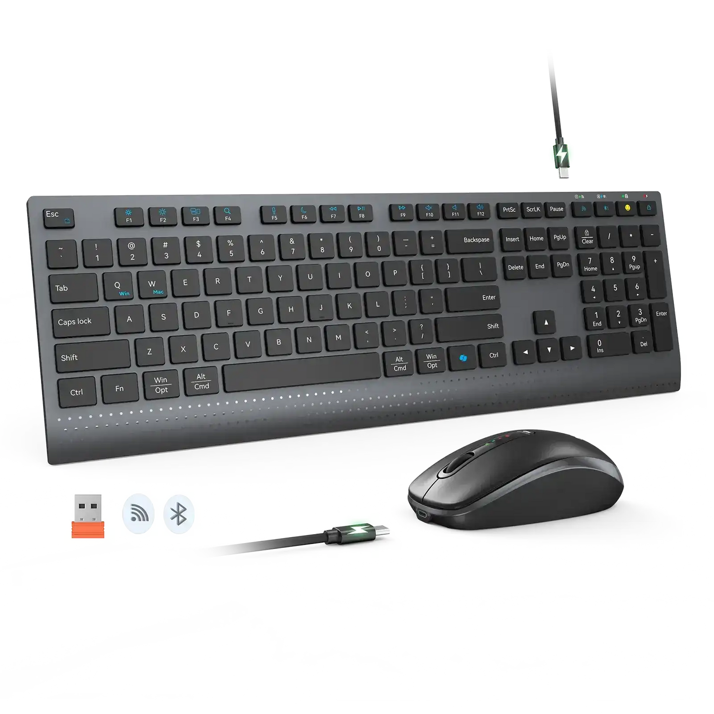 Combo-Meetion-C2000-Keyboard+Mouse-Rechargeable-Dual Mode