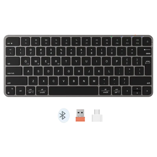Meetion-Keyboard-iKEY-K210-Dual Mode-Gray Black