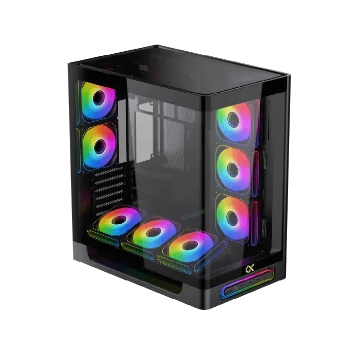 Xigmatek Heaven 8 Fans ARGB BTF Type-C Case