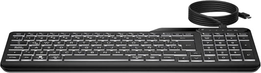 HP 400 Backlit Wired Keyboard-7N7C0AA#ABV