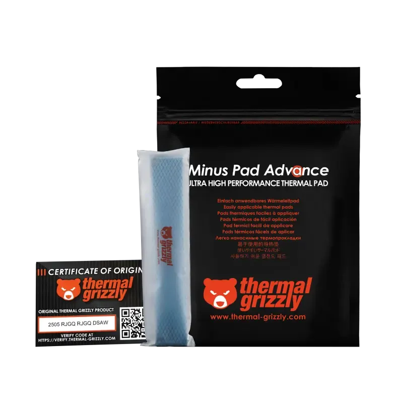 Thermal Grizzly Minus Pad Advance 120x20x0.5mm 4 Pcs Thermal Pad