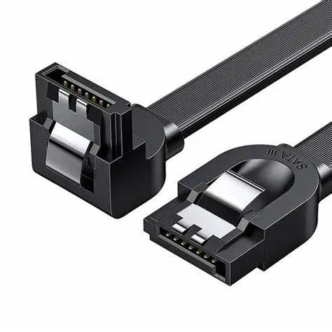 Ugreen-US217 Angled SATA3-Data Cable 0.5m-Black-30797