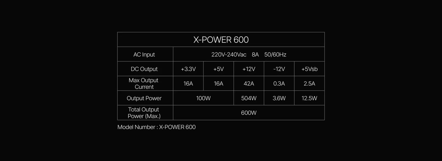 XIGMATEK SKY M 3FANS FRGB + PSU 600W M-ATX ONLY
